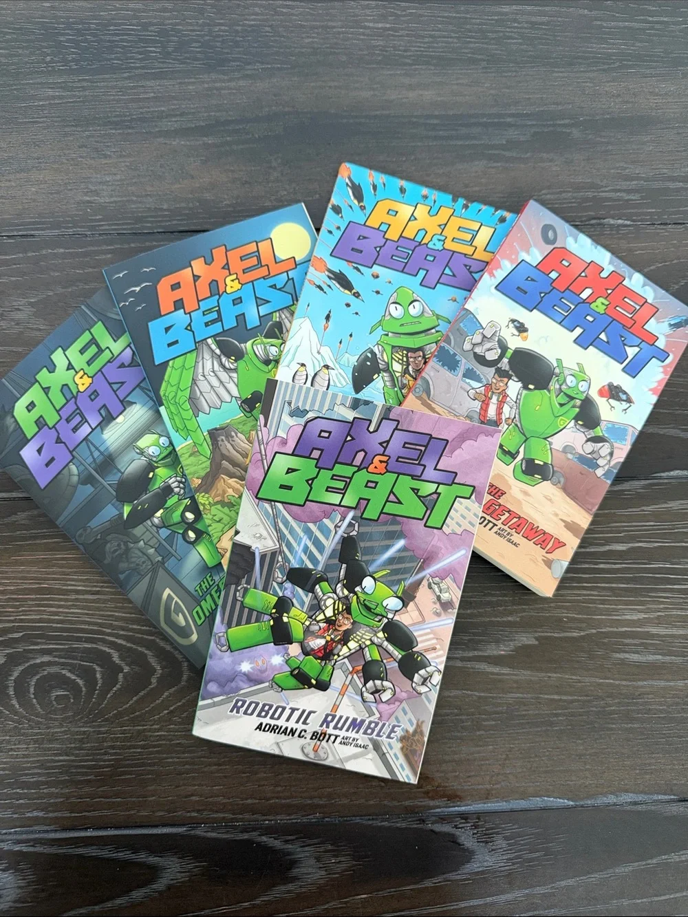 Axel & Beast Kids Novel Set Chapter books 1-5 Robots Beasts paperback reading
